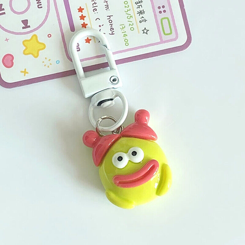 Sausage Big Mouth Monster Key Chain Doll Pendant Key Ring Charms Car Bag Decor