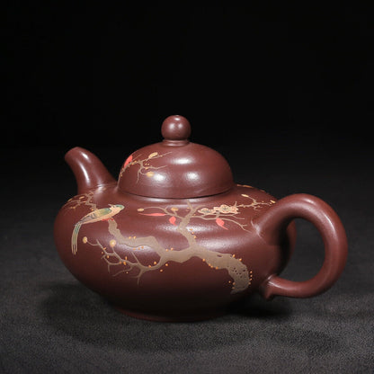 Chinese Yixing Zisha Clay Handmade Exquisite Teapot（华颖 底款：周桂珍）