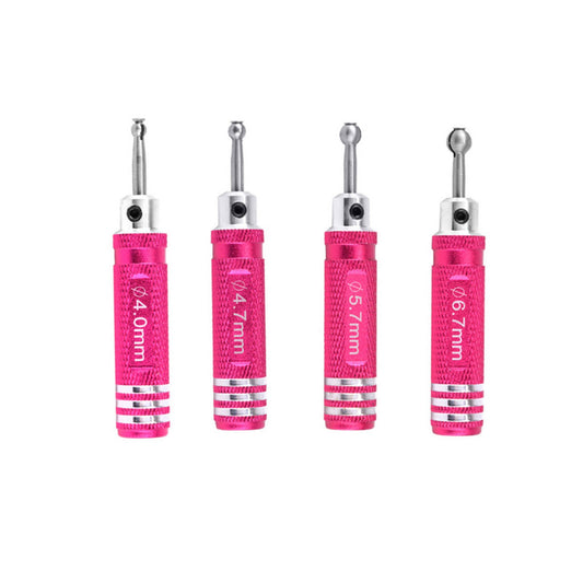 4.0/4.7/5.7/6.7mm Ball Head Reamer Driver Repair Tools Kit For RC Model Car