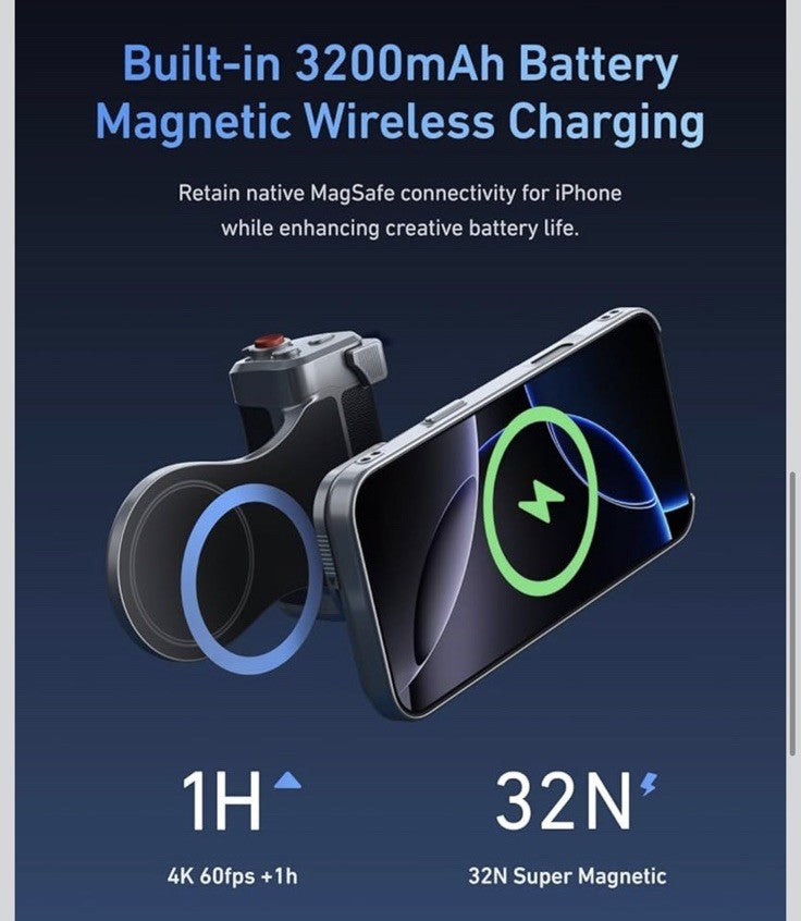TELESIN Magnetic Master Grip Kit for iPhone 17 Pro Case And Grip Open Box SMALL