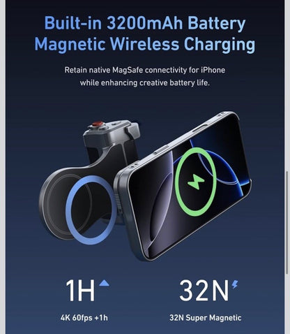TELESIN Magnetic Master Grip Kit for iPhone 17 Pro Case And Grip Open Box SMALL