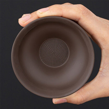 4.5" Hundred-hole Purple Sand Tea Drain Tea Strainers Kung Fu Tea Set Tea Filter