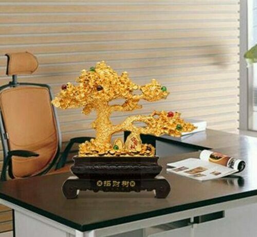 Feng Shui Resin Statue Money Tree Wealth Tree of Life Bonsai Tree Lucky Tree