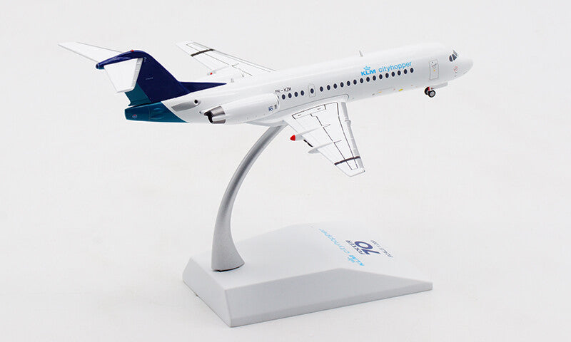 1:200 JC Wings KLM cityhopper Fokker70 Passenger Airplane Diecast Aircraft Model