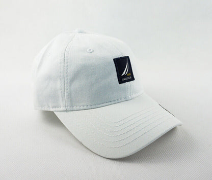 Nautica Hat White Adjustable Golf Ball Baseball Cap 100% Cotton Men's Unisex