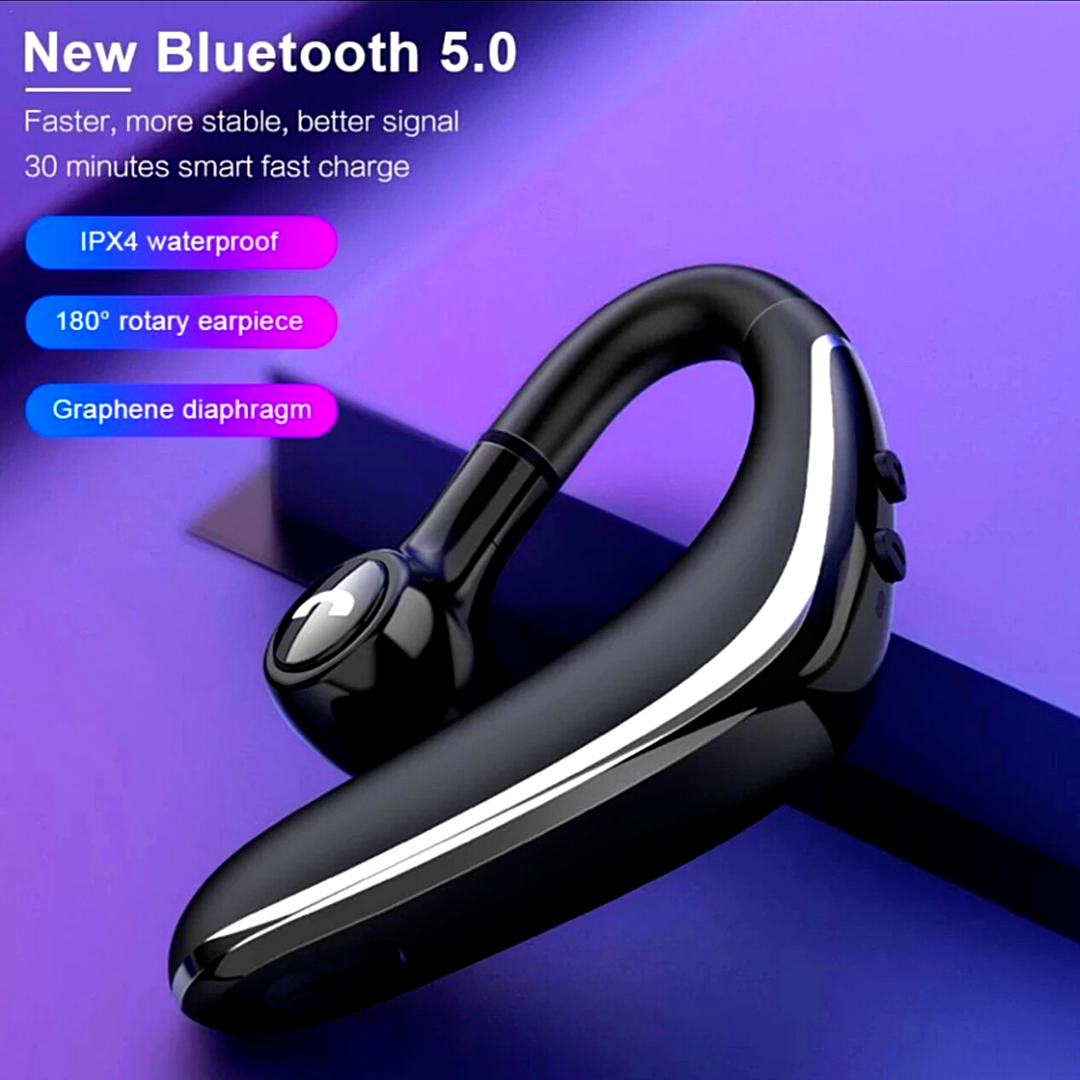 Driving Trucker Headset Wireless Bluetooth 5.0 Noise Cancelling Earpiece Earbuds