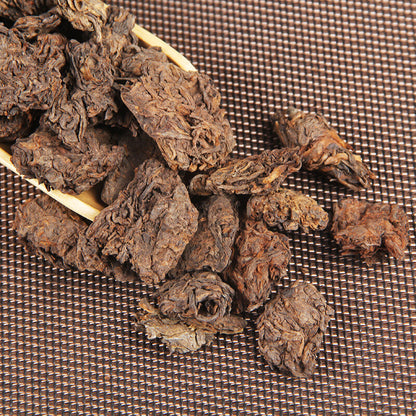 Aged Golden Buds Lao Cha Tou Pu'er Pu-erh Loose Tea Puer Ripe Shu 250g