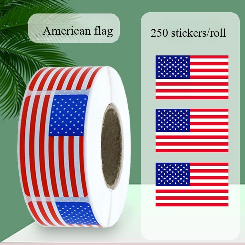 US Flag Face Sticker World Cup Sports Sticker