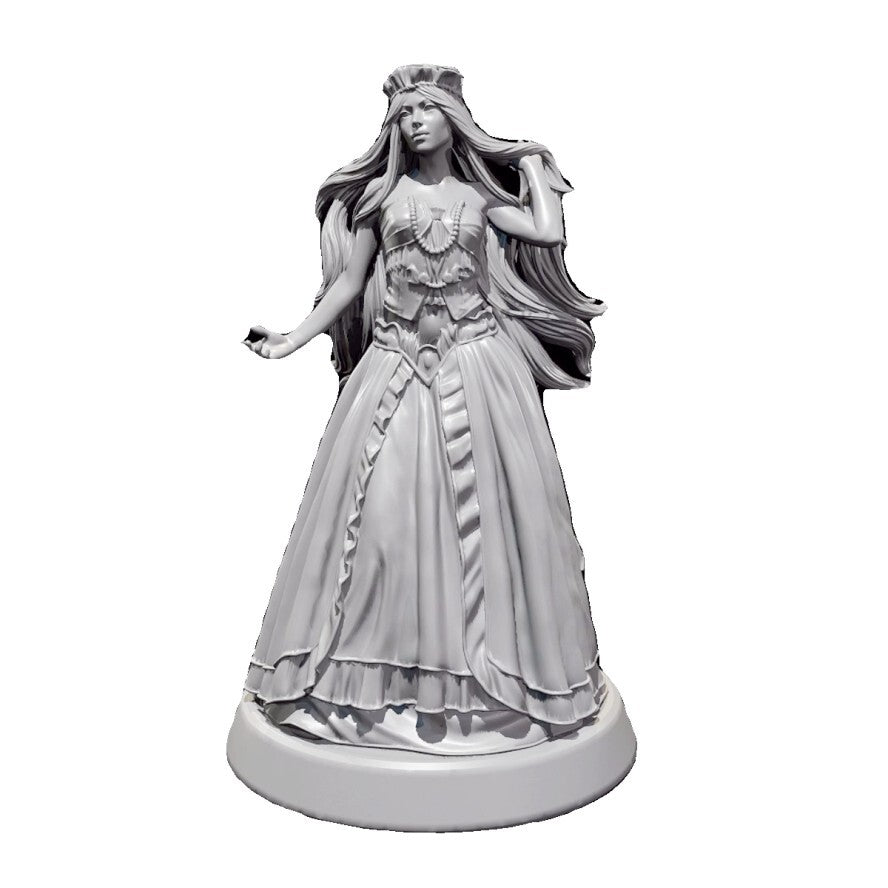1/24 resin figure model 3D printing of fantasy kingdom princess unassembled