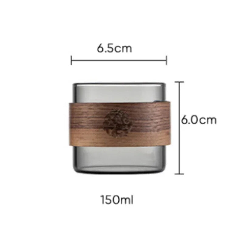 1pcs Glass Tea Cup Heat-resistant and Scald Resistant Water Mug Household