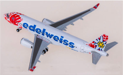 1:500 Herpa Edelweiss AIRBUS A320 Passenger Airplane Diecast Aircraft Model