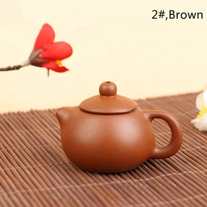 1Pc Purple Clay Finger Teapot Tea Pet Pocket Tea Set Ornaments Tea Decoration