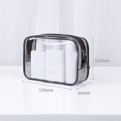 Transparent Cosmetic Bag Travel Organizer PVC Waterproof Clear Makeup Case Pouch