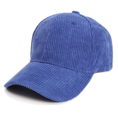 Unisex Corduroy Baseball Cap Snapback Hat Trucker Hat Peaked Cap Adjustable*US