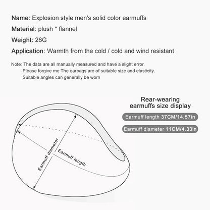 Ear Muffs Fleece Winter Ear Warmers Mens Womens Behind The Head Back wholesale