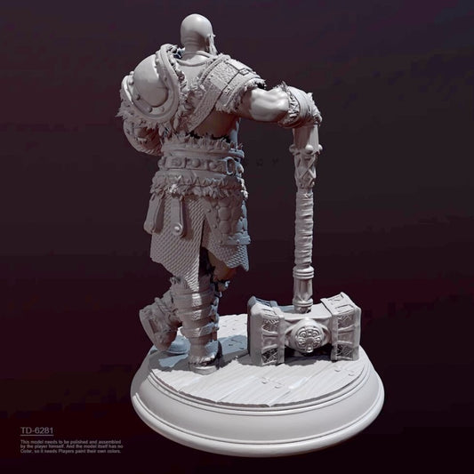 1/24 resin figure model kitHammer Warrior 3D Printing Unassembled Unpainted