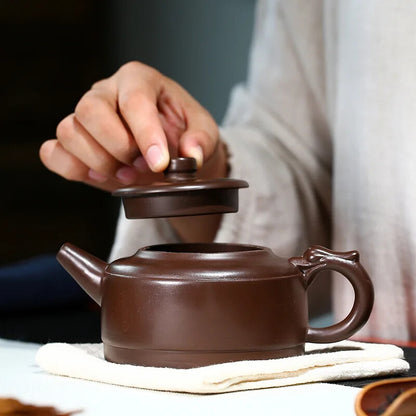 Yixing Purple Clay Teapot Chinese Kettle Handmade Kung Fu Zisha Tea Set Puer