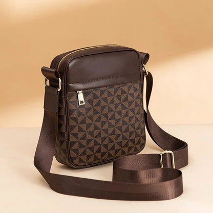 Men's Crossbody Bag Shoulder Satchel PU Leather