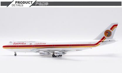 1:200 35CM InFlight EGYPTAIR BOEING 747-300 Passenger Airplane Diecast Model
