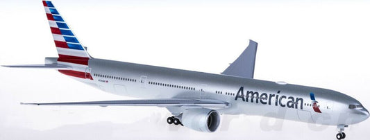 1:200 37CM Hogan American BOEING 777-300ER Passenger Airplane ABS Plastic Model