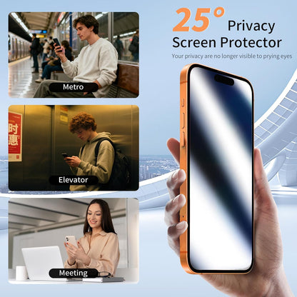 2 Pack Mirror Screen Protector for Iphone 17 Pro Max Privacy Tempered Glass Mirr