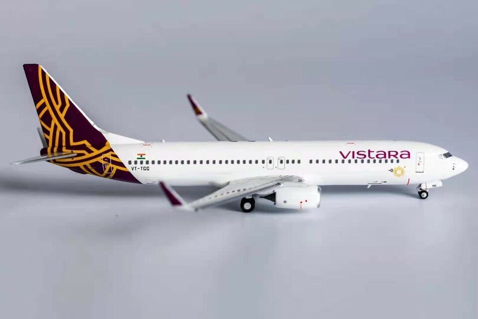 1:400 NG Model Vistara BOEING 737-800 Passenger Airplane Diecast Aircraft Model