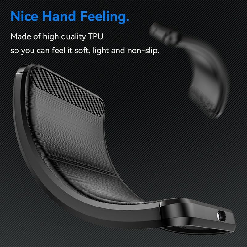 For Motorola Edge 2025 Case: Shock-Absorption Flexible TPU Rubber Protective Cov