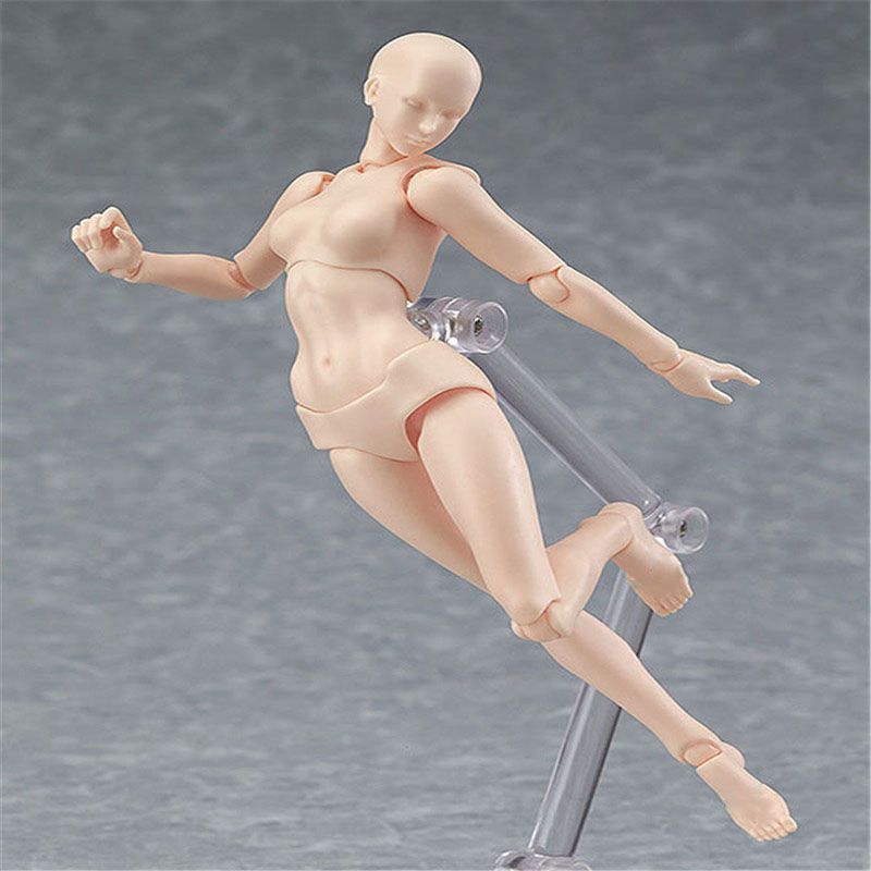 5.12" Artist Movable Male Female Joint Figure Body Models Mannequin Action Model