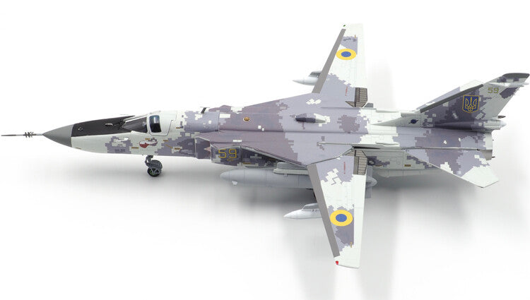 1:72 Calibre Wings SU-24MR Ukrainian Digital Fencer Fighter Diecast Plane Model