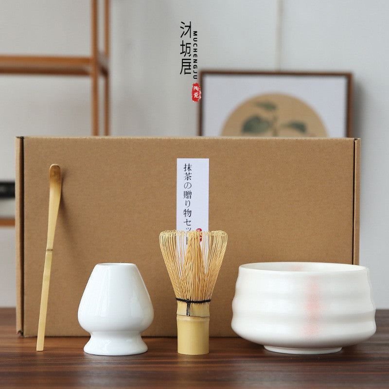 Traditional Matcha Set Matcha Whisk Scoop Ceremic Matcha Bowl Japanese Tea Sets