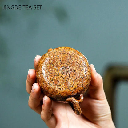 90ml Yixing Handmade Teapot Creativity Purple Clay Kettle Household Teaware