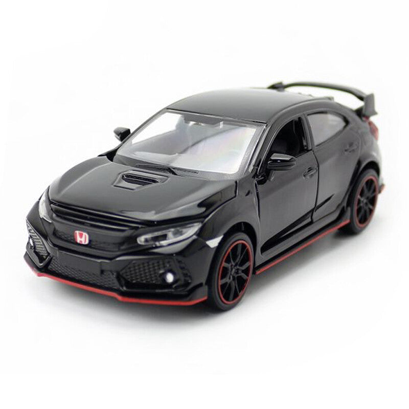 1/32 Honda Civic Type R Model Car Diecast Toy Cars Boys Toys Kids Gifts Black