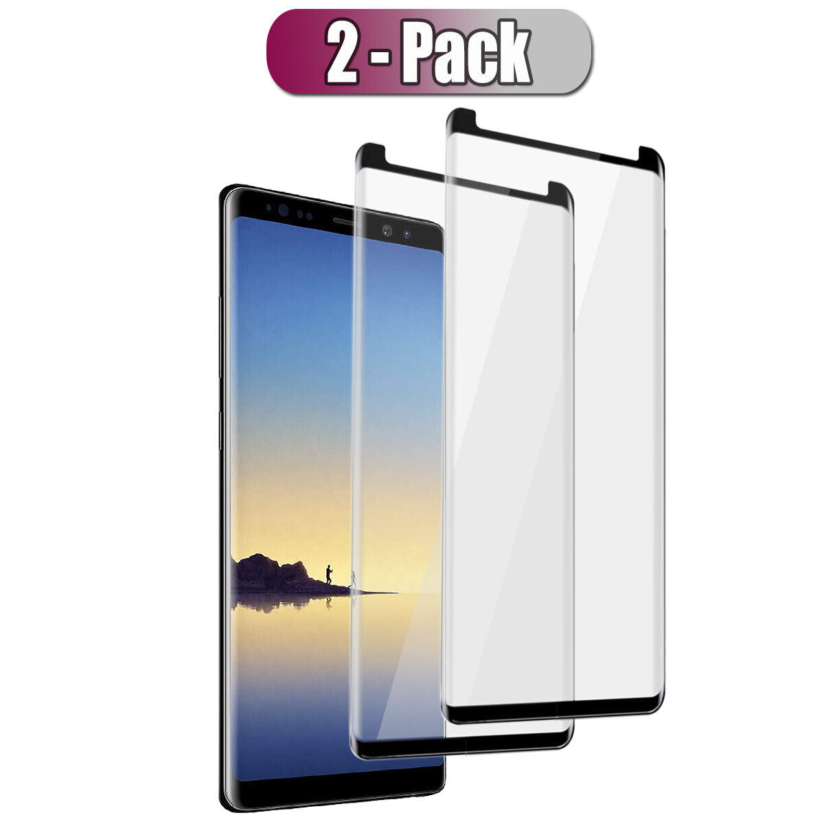 For Samsung Galaxy Note 8 Slim Glossy Full Cover Tempered Glass Screen Protector