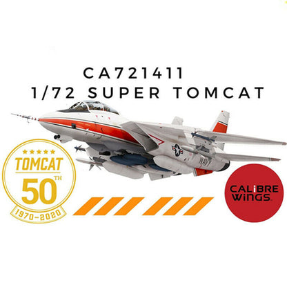 1:72 Calibre Wings Grumman F-14D Super Tomcat 50th Fighter Diecast Plane Model