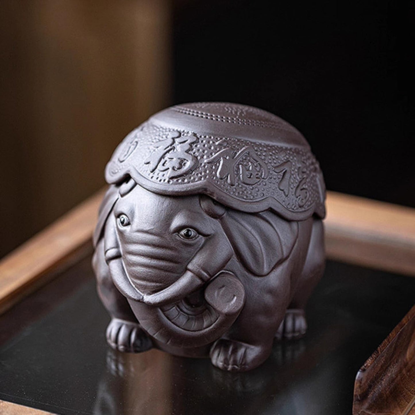 Elephant Purple Sands Tea Pet Tea Strainer 9.8cm Kung Fu Tea Set Tea Ceremony