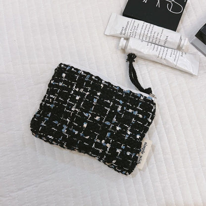 Small Cosmetic Bag Zipper Makeup Lipstick Travel Purse Organizer Pouch 14*10 CM