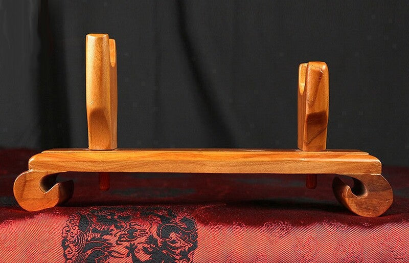 Peach Wood Sword Rack Japanese Samurai Knife Holder Stand Display Hanger