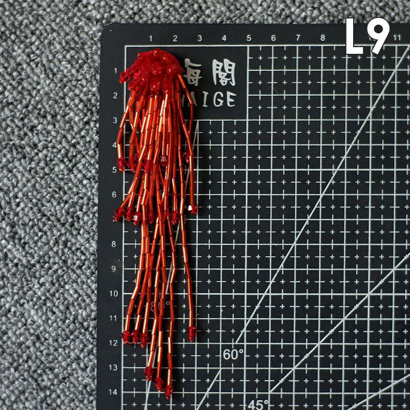 Tassel Nail Bead Cloth Paste Bag Earrings Jewelry Accessories Patch DIY Material