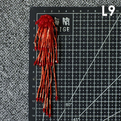 Tassel Nail Bead Cloth Paste Bag Earrings Jewelry Accessories Patch DIY Material