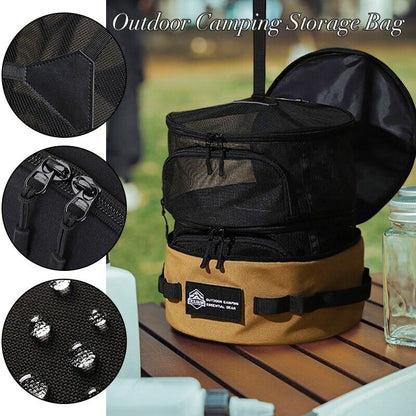 Waterproof Outdoor Camping Picnic Pot Cookware Storage Bag Hanging Bag w/ Handle