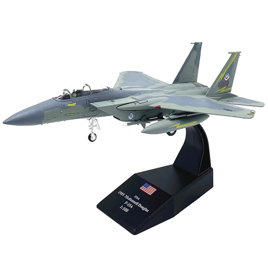 1/100 Scale US F-15A Eagle Supersonic Fighter Jet Alloy Model Plane Collection