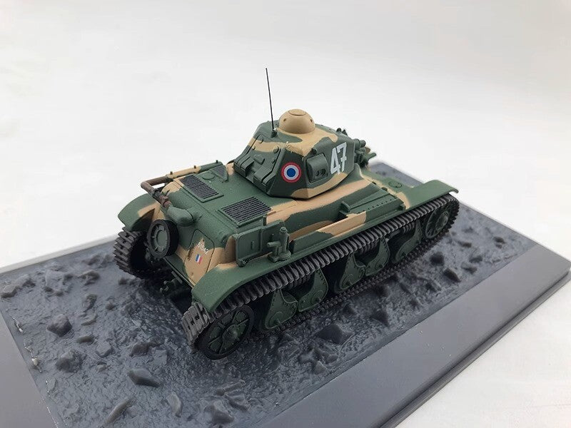 1:43 French Renault R35 Light Alloy Tank Finished Ornament Model Collection