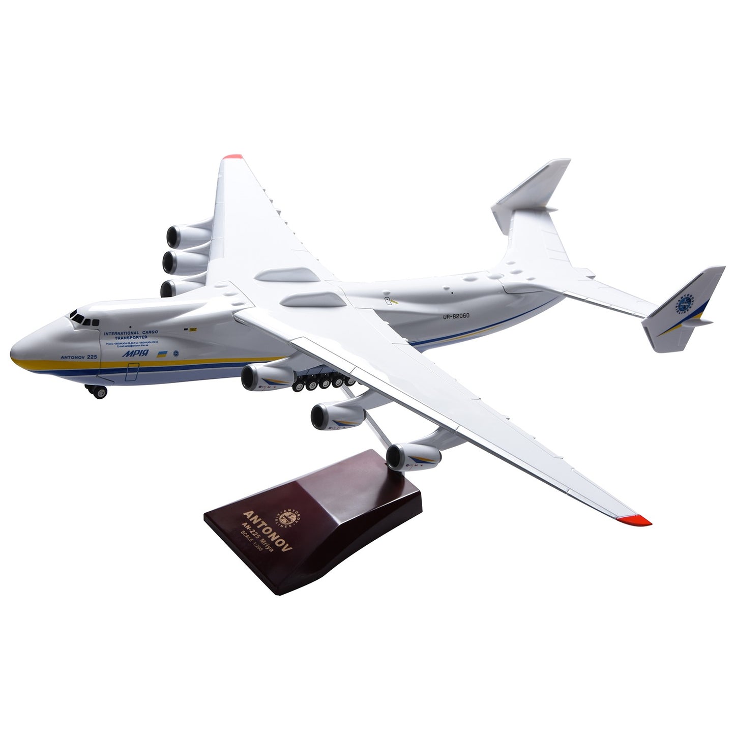 Super 1/200 Antonov Ukraine An-225 Aircraft Strategic Transport Plane Model