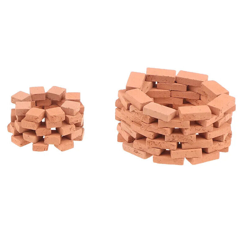 Simulation Brick 50-120Pcs Clay DIY Building Scenery Dollhouse Mini Landscape