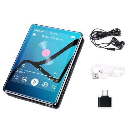 MP3 Player 2.4'' Full-touch HD Screen BT 5.0 HiFi Audio Voice Recorder FM Radio