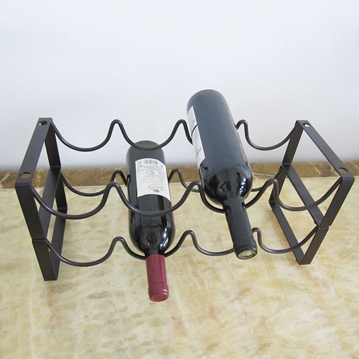 Vintage Wine Rack Bottles Wine Display Shelf Rack Stand Storage Holder Accessory
