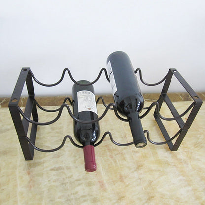 Vintage Wine Rack Bottles Wine Display Shelf Rack Stand Storage Holder Accessory
