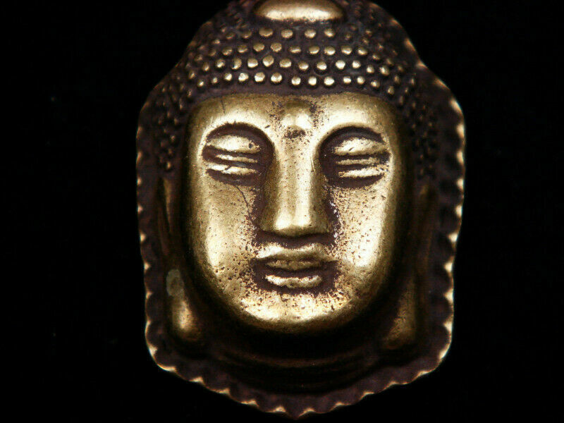 Fino Latón Altamente Detalle Crafted Escultura Shakyamuni Buda Cabeza