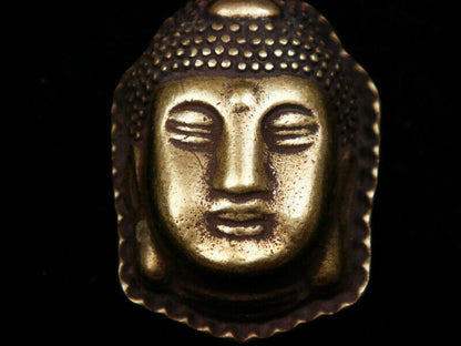 Fino Latón Altamente Detalle Crafted Escultura Shakyamuni Buda Cabeza
