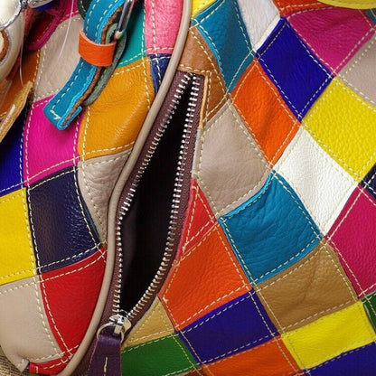 Designer Women'S Genuine Leather Multi-color (Random) Handbag Tote Shoulder Bags